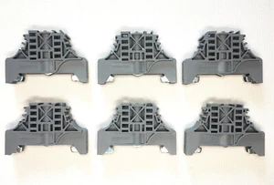 Entrelec 1SNA206351R1600 BAM 2 End Stop Terminal Blocks QTY 6 - Imagen 1 de 4