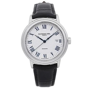 Reloj automático para hombre Raymond Weil Maestro 39 mm esfera plateada de acero 2837-STC-00658 - Imagen 1 de 5