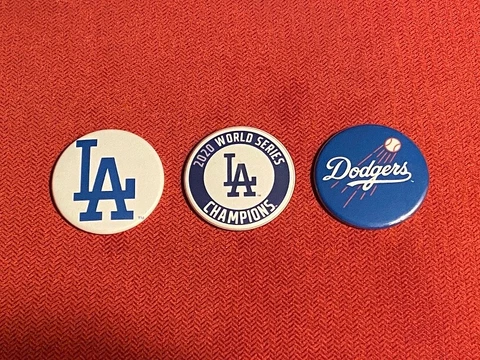 LA Los Angeles Dodgers Champions memorabilia -  3 x 1.75" fridge magnets Cover
