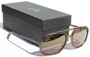 Gafas de sol RAY-BAN RB4312CH POLARIZADAS Habana/Púrpura Plata Espejo Cromance NUEVO - Imagen 1 de 10