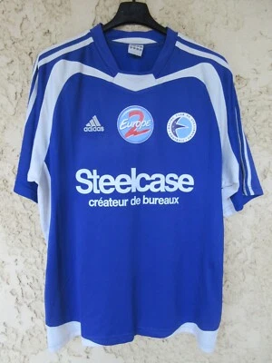 Maillot R.C STRASBOURG 2005 vintage ADIDAS trikot home shirt jersey rare L - Photo 1/4