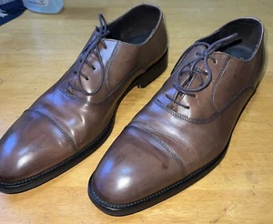 To Boot New York Caufield Cap Toe Oxford Brown Cuoio Size 12 M EUC - Picture 1 of 10