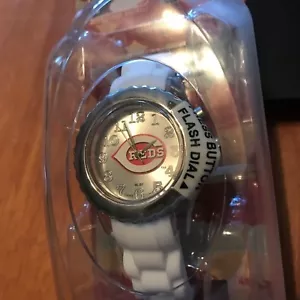 CINCINNATI REDS Game Time MLB Fan WATCH FLASH WHITE Series NEW - Picture 1 of 2