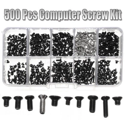 500PCS Computer Screw Set Kit For HP Dell Lenovo Samsung Sony Laptop Notebook - Image 1 of 4