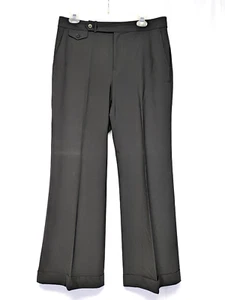 Lauren Ralph Lauren Damen Hose weites Bein schwarz Größe 10 Wolle - Bild 1 von 10