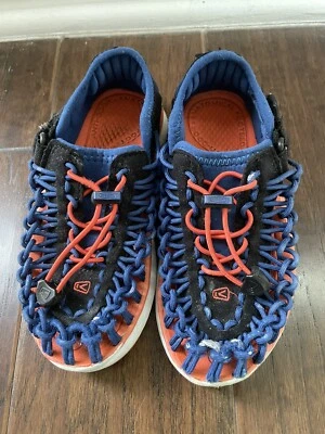 Keen Uneek Boys Outdoor/Water Sandals Blue/Orange/Black Youth Size 11 - Image 1 of 4