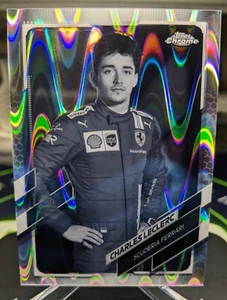 2021 Topps Cromato F1 CHARLES LECLERC Ritratto Raywave Bianco e Nero #11 Ferrari - Foto 1 di 4