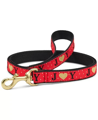 Up Country Graphic Dog Leash JOY, Red Gold Heart, 6N - Image 1 of 4