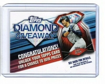 2011 Topps Diamond Giveaway #TDG7 Derek Jeter New York Yankees HOF - Image 1 of 2