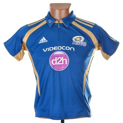 *BNWT* MUMBAI INDIANS 2013 CRICKET TEAM SHIRT JERSEY ADIDAS SIZE YL BOYS - Image 1 of 4