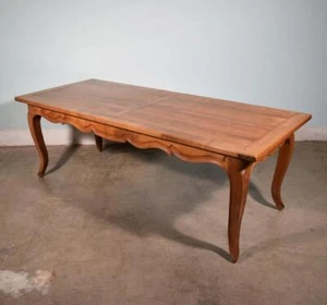 Vintage French Provencal Farm Table/Desk/Dining Table in Solid Cherry Wood - Picture 1 of 17