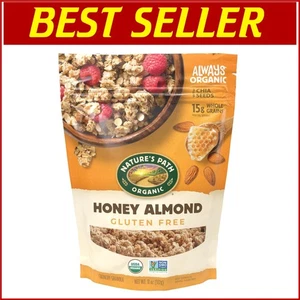Granola de almendra miel orgánica 11 oz - solución perfecta para desayuno sin gluten - Imagen 1 de 9