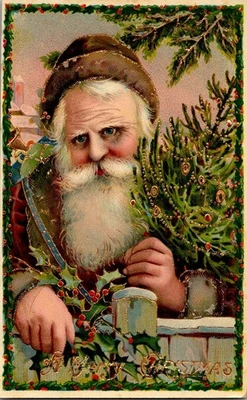 Goldpath: postal de EE. UU. SANTA, FELIZ NAVIDAD, NH. CV884_P15 Foto 1 de 2