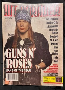 Hit Parader Magazin März 1989 Guns N’ Roses Anthrax Centerfold KOSTENLOSER VERSAND - Bild 1 von 12