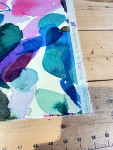 DESIGNER FABRIC BLUEBELL GRAY WEE ARCHIE SPRING FABRIC VELVET 3M X FULL WIDTH - Picture 1 of 6