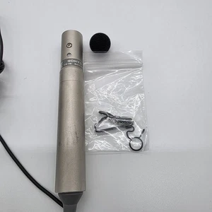 SONY ECM-44B Electret Condensador Solapa Omni Micrófono Negro XLR con orig. clip - Imagen 1 de 5