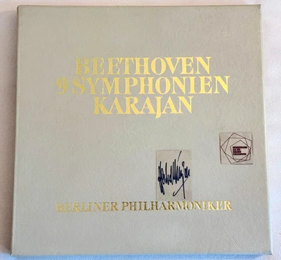 KARAJAN Beethoven 9 Symphonies DGG 2721200 SIGNED AUTOGRAPH 9LP Box Set NM MINT - Image 1 of 4