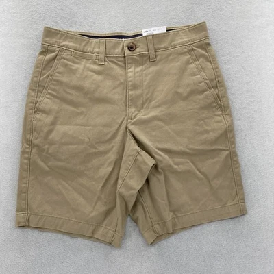 Pantalones Cortos Sonoma Para Hombres 30 Beige Tostado Frente Plano Prendas Flexibles Elastizados Chinos Preppy Informales Foto 1 de 4