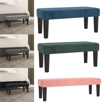 Sitzbank Bank Polsterbank Sofa Flurbank Garderobenbank Samtoptik Bettbank DE - Bild 1 von 4