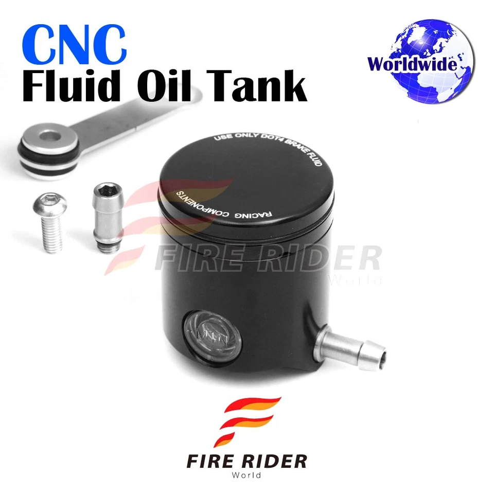 Depósito de líquido de frenos delantero negro para MV Agusta F3 675 12-14 15 16 17 18 19 20 Foto 1 de 3