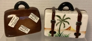 Valigia bagaglio VINTAGE set shaker sale e pepe Giappone. - Foto 1 di 5