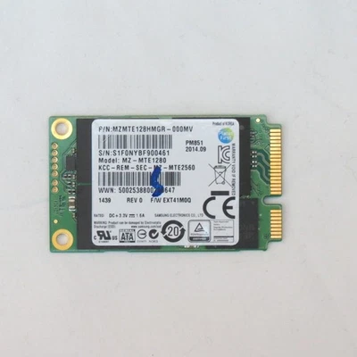 Samsung MZMTE128HMGR 128Gb mSATA SSD used - Image 1 of 3