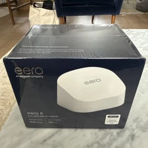 Amazon Eero 6 mesh Wi-Fi router | 900 Mbps Ethernet | Coverage up to 140 m2 - Photo 1/1
