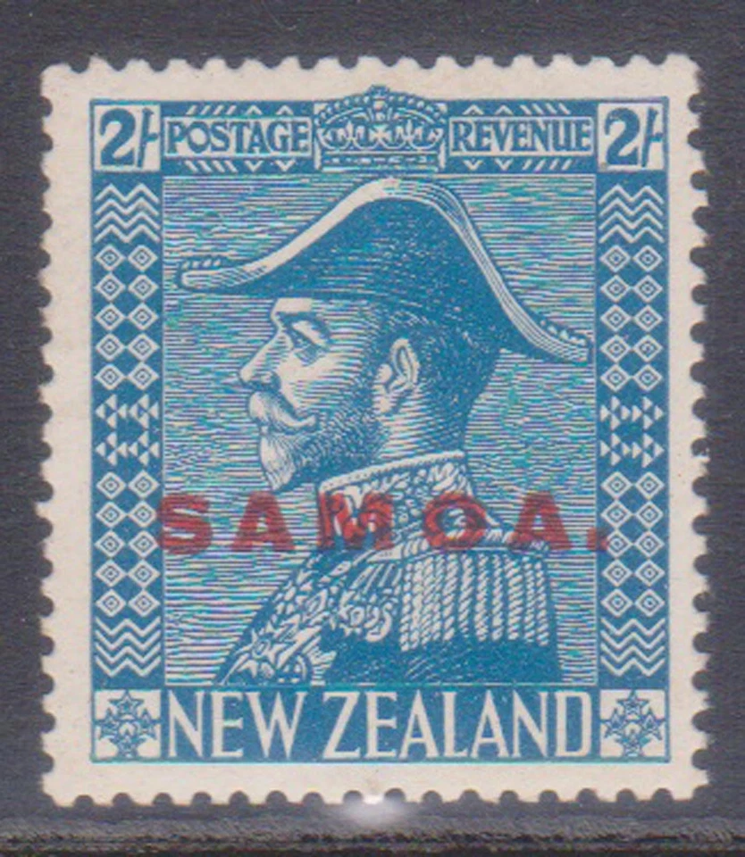 (K40-49) 1932 Samoa 2/- azul Almirante O/P Samoa sello MH (AX)  Foto 1 de 1