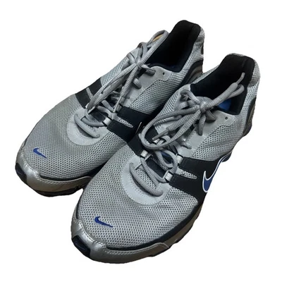 Nike Shox NZ EU Mens Sz 10 Silver Blue Black Running Shoes 4-Column Rare OG  - Image 1 of 4