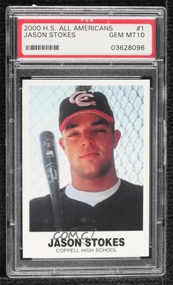 2000 High School All Americans Jason Stokes #1 PSA 10 GEM MT - Image 1 of 2