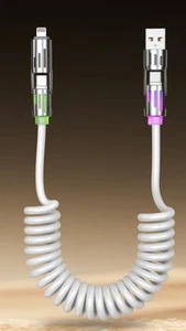 4-in-1 Multi 5FT Charging Cable PD Fast USB-C Charger for IPhone Samsung Laptop - Picture 1 of 17