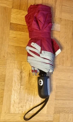 ESMARA Taschenschirm Automatik Bordeux +  Reflektor NEU - Bild 1 von 4