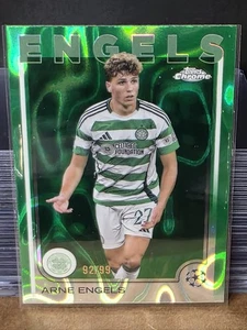 2024-25 Topps Chrome UEFA Arne Engels Green Lava #151 Refractor /99 - Picture 1 of 2