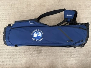 NEW Pebble Beach Taylormade FlexTech Lite Stand Golf Bag Navy Blue - Picture 1 of 6