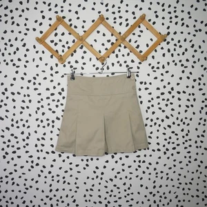 George einfarbig khaki plissiert Schuluniform Baumwollmischung Mädchen Chino Skort Größe 14 - Bild 1 von 6