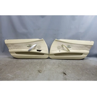 Damaged 2003-2008 BMW E85 E86 Z4 Interior Door Panel Card Trim Pair Beige OEM - Image 1 of 4