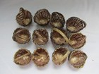 Lot of 12 Miniature Baskets Wicker Woven w/ Handles 1-1/2" W x 2"H w/handle 