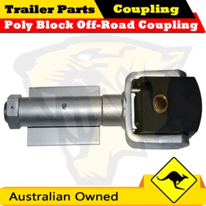 Superior Poly Block Off-Road Coupling Hitch Weld On Type 3000kg Rating Trailers - Picture 1 of 4