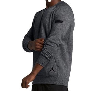 Pullover deportivo gris polar Nike Air Jordan 802181 010 ICON para hombre talla L - Imagen 1 de 9