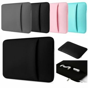 DOUBLE POCKET Zip Sleeve case cover Bag Fits Samsung Galaxy Chromebook Go 4G-14" - Picture 1 of 26