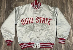 Vintage 1980s Ohio State Buckeyes OSU Felco Nylon Jacket Made USA Medium - Large - Picture 1 of 10
