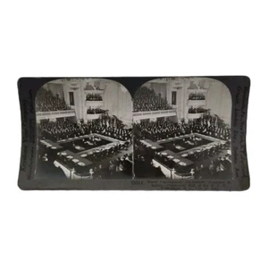 Keystone View Company Stereograph Card 23314 Washington Delegate Meeting (WORN) - Picture 1 of 7