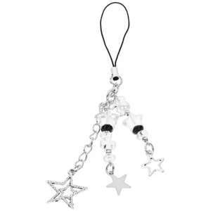 Pentagram Mobile Phone Chain Key Jewelry Cell Student Charm Strap - Zdjęcie 1 z 12