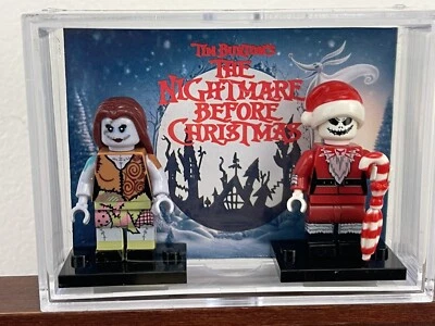 定制迪士尼圣诞梦魇杰克莎莉套装迷你人偶背景 — 第 1/4 张图片