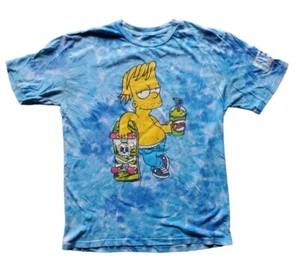 Vintage Neff Bart Simpson Tie-Dye T-Shirt Small - Official Simpsons Product - Picture 1 of 5