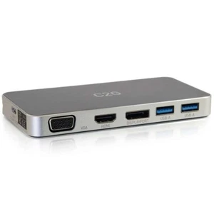 Station d'accueil compacte USB-C 7 en 1 avec HDMI®, DisplayPort, VGA et Power De - Photo 1/6