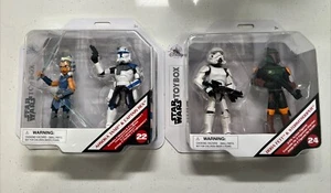 Disney Star Wars Toybox AHSOKA TANO & Capt REX Boba Fett & Stormtrooper Figures - Picture 1 of 10
