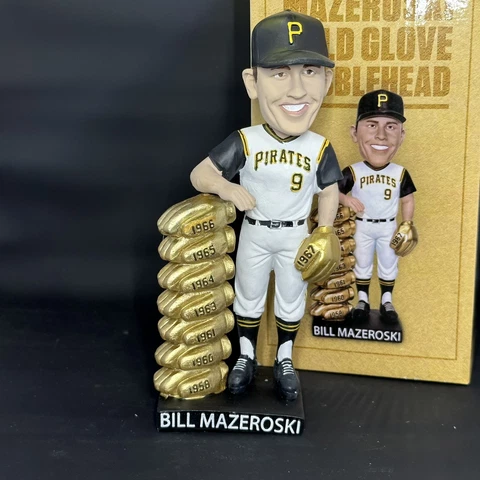 Bill Mazeroski Pittsburgh Pirates 8 Time Gold Glove Bobblehead SGA 7/5/2022 Cover