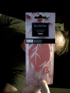 PINK LEAF BLOSSOM CAR AIR FRESHENER BIRTHDAY CHRISTMAS FREE UK POST - Picture 1 of 1