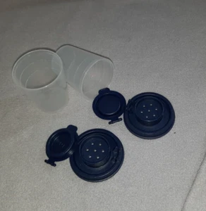 Tupperware 2 Wichtel Streuer Portionierer indigo/transparent "Rarität" - Bild 1 von 24